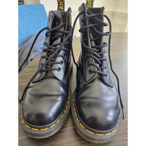 Dr. Martens 1460 Black Leather Ankle Boots Women's Size US 6‎ Combat
